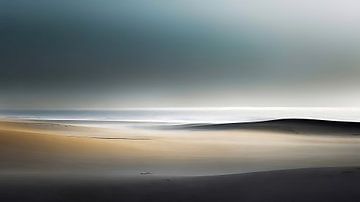 Duinen en zee-02 van Rautenberg Digital Art Maritim