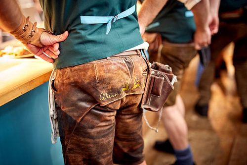 Wiesn: Lederhosn op het Oktoberfest