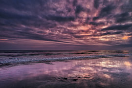 Dramatisches Abendrot