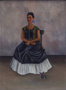 Frida, Itzcuintli Hund mit mir, um 1938