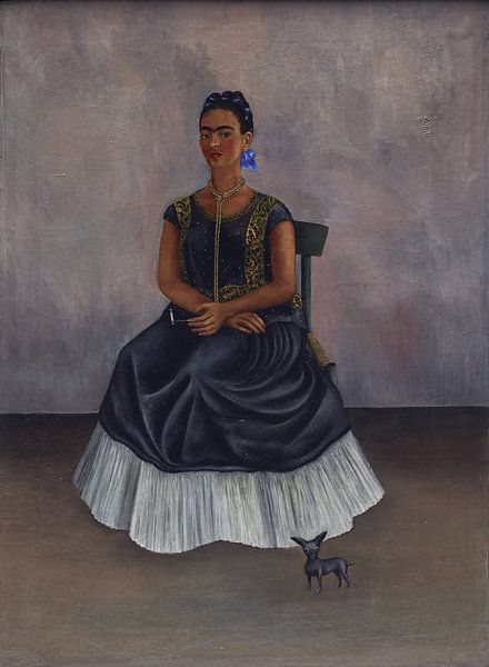 Frida, Itzcuintli dog with me, c. 1938 by Atelier Liesjes