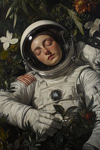 Schlafender Astronaut