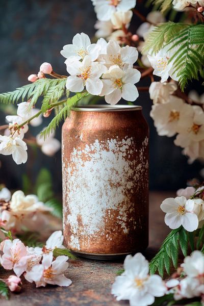 Fleurs et boîte par Poster Art Shop