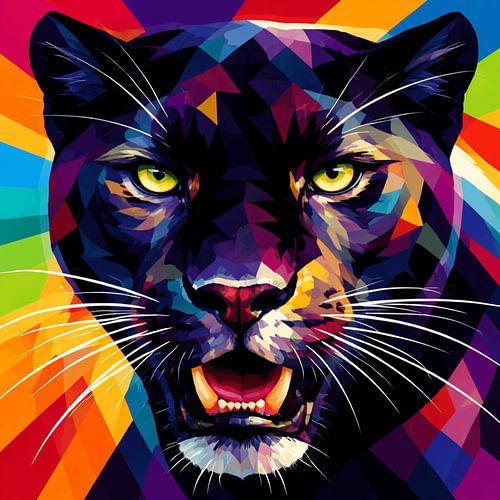 Regard de panthère Pop Art