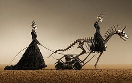 Skelett bei der Arbeit von KRAB Obscura