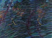 Umberto Boccioni~Der Geisteszustand, die, die gehen von finemasterpiece Miniaturansicht