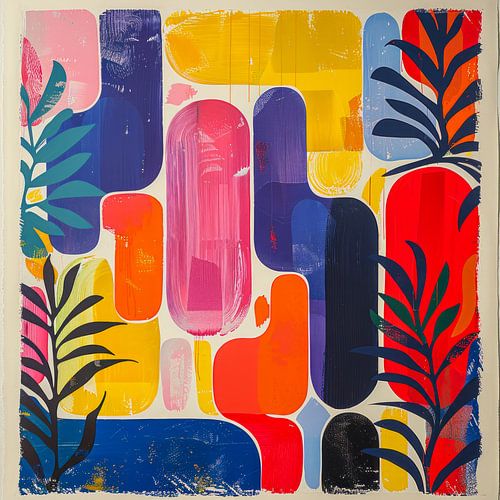 Modern abstract botanical.