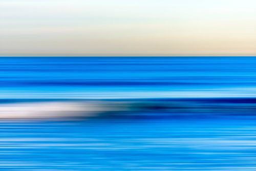 Blauwe Stroom Kust Abstract