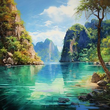 Philippines Nature sur Peinture Abstraite