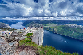 Preikestolen, Norwegen von Edwin Kooren