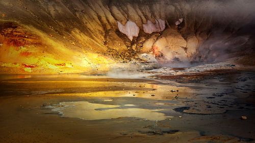 Abstract impression of Iceland .