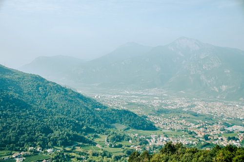 View over the valley of Arco, Italy