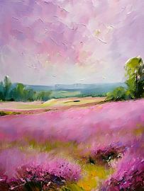 Bloeiende Heide: Paarse Pracht van Evelien Prins