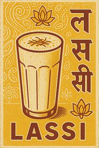 Lassi – Retro Indian Drink Poster