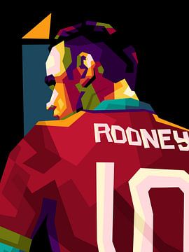 Wayne Rooney in WPAP van miru arts