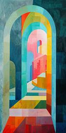 Neon Abstract Painting