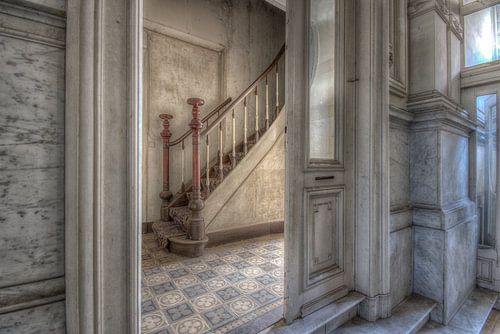 Urbex-Stairs in an abandoned building by Urbex & Preciousdecay by Sandra