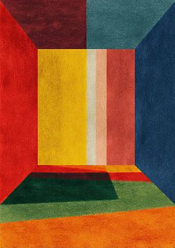 Geometrisch perspectief Kleurruimte Abstract