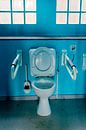 HDR urbex blauw toilet voor mindervaliden van W J Kok thumbnail