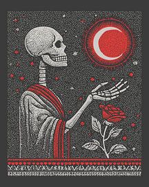 Skeleton Prayer - Red Moon Mysticism