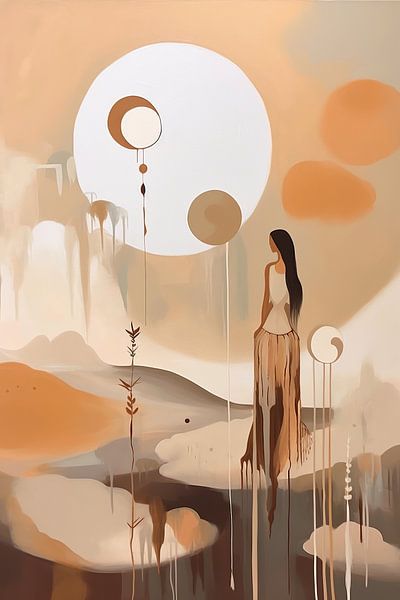 Minimalistische Malerei von ARTEO Gemälde