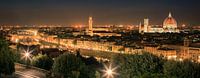 Panorama beeld van Florence, Italië van Henk Meijer Photography thumbnail