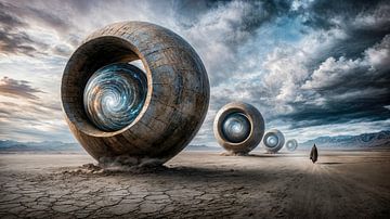 Wielen van oneindigheid van Klaus Tesching - Art-AI