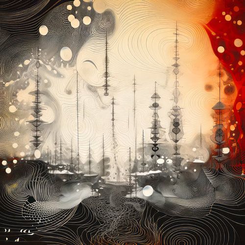 Dynamisch organisch abstract