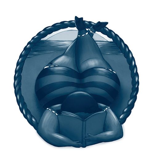 Enfoncé dans un livre