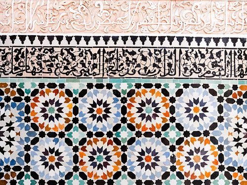 Marokkaanse kunst in Marrakesh