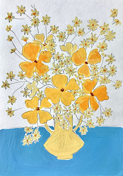 Felgeel stilleven
