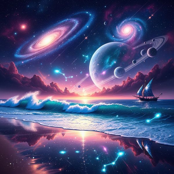 Ewiger Ozean des Nebels von Agunk Visionary Art