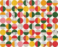 Geo Pop Cirkels (liggend) - geometrisch pop art collage