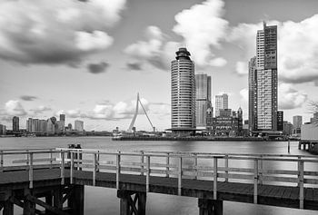 rotterdam skyline bij de kop van zuid