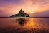 Paysage du Mont Saint-Michel au coucher du soleil par Dennis van de Water Aperçu