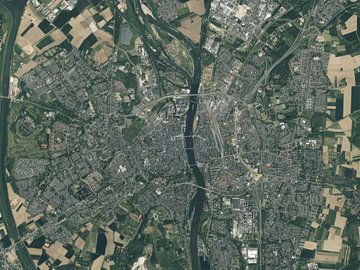 Aerial view of Maastricht by Maps Are Art