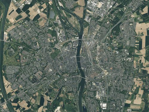 Luchtfoto van Maastricht