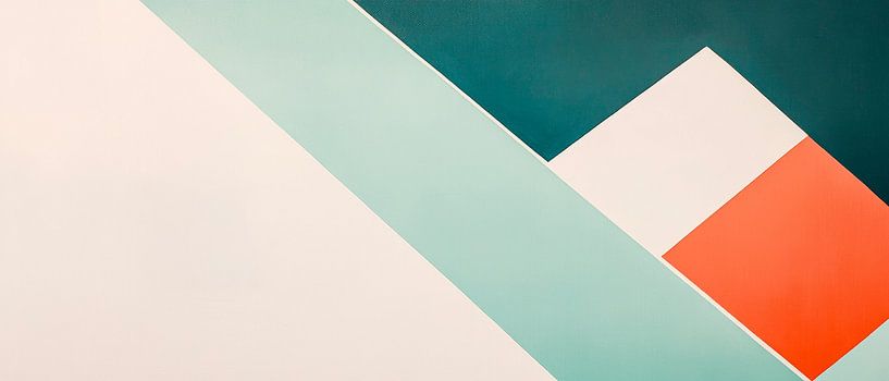 Geometrische Farbkombinationen in Pastell von Poster Art Shop