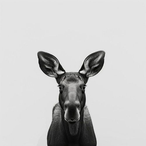 Imposante elanden - zwart-wit fotografie voor liefhebbers van wilde dieren