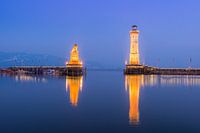 Harbour entrance Lindau on Lake Constance