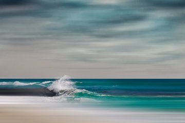 Welle - Abstrakte Strand - und Ozeanszene von Dirk Wüstenhagen