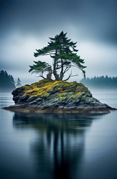 Blick auf die Insel von fernlichtsicht
