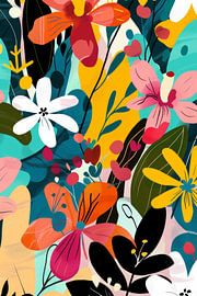 Colourful floral splendour by Poster Art Shop