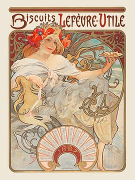Alfons Mucha - Biscuits Lefeure-Utile
