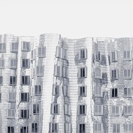 Partie de la façade Gehry Architecture Düsseldorf sur Dirk Wüstenhagen