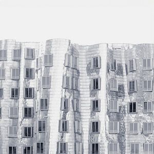 Teil Fassade Gehry Architektur Düsseldorf