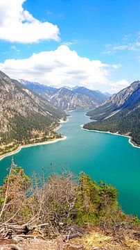 Le lac Plansee près de Reutte, avec ses eaux turquoises et son décor de montagnes alpines. sur Miriam Schwarzfischer Fotografie