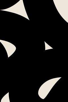 Zwarte golven. Basisvormen in Modern Abstract VII van Dina Dankers