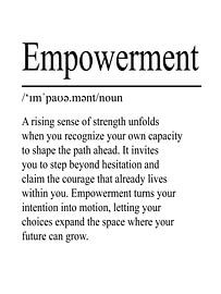 Empowerment Definition – Weiß von WordsThatInspire