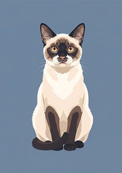 Elegante Katze Illustration
